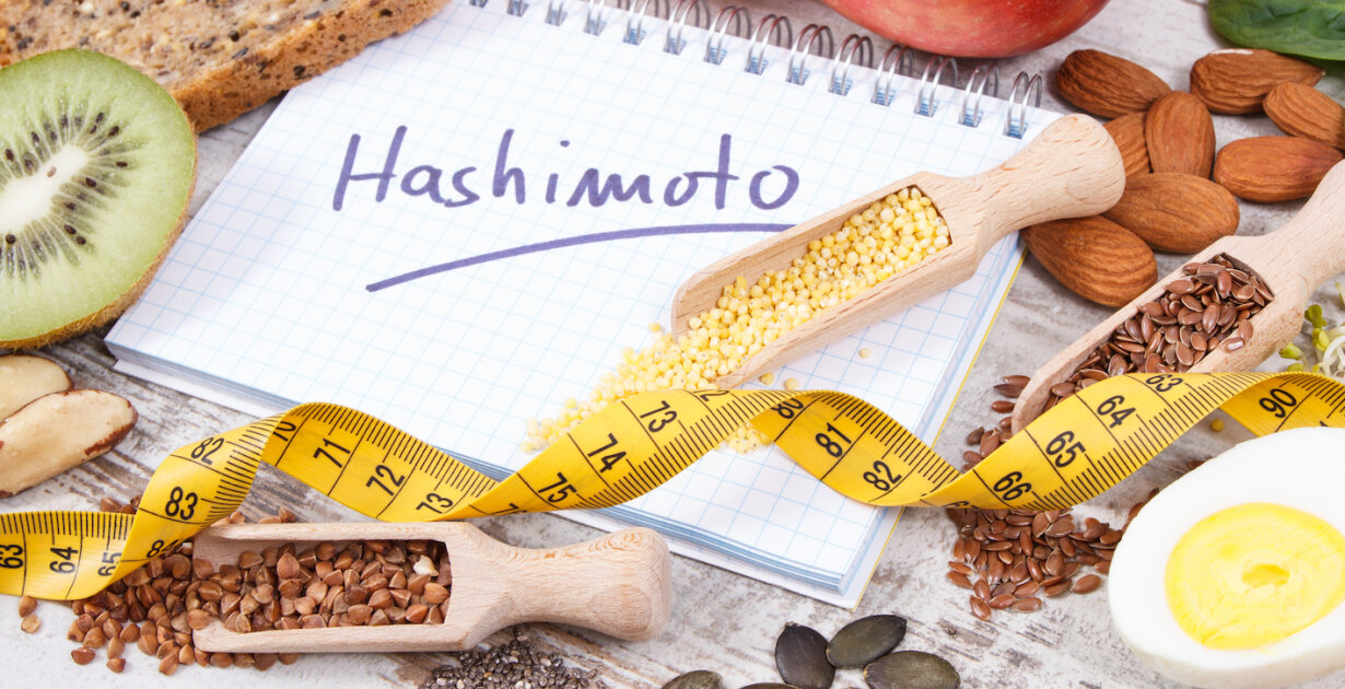 Hashimoto in ein Notizbuch geschrieben