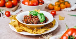 Frische, hausgemachte Tomatensalsa