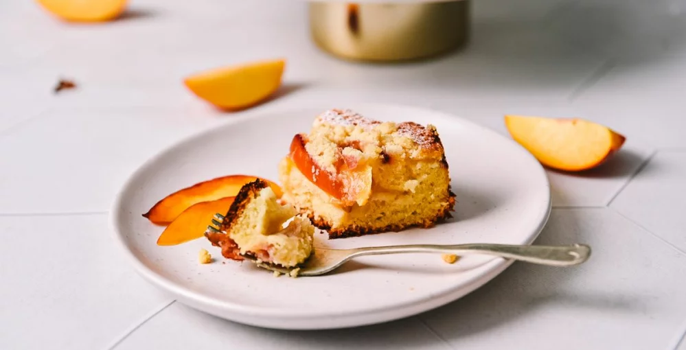 Pfirsich-Streuselkuchen