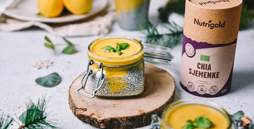 Chia-Pudding mit Zitronencreme!