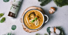 Wohlfühlsuppe der Saison: Gerösteter Brokkoli trifft Blumenkohl!