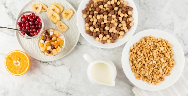 Getreideflocken zum Frühstück