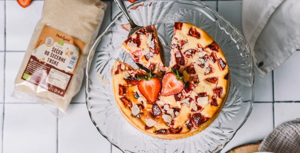 Ricotta-Erdbeerkuchen