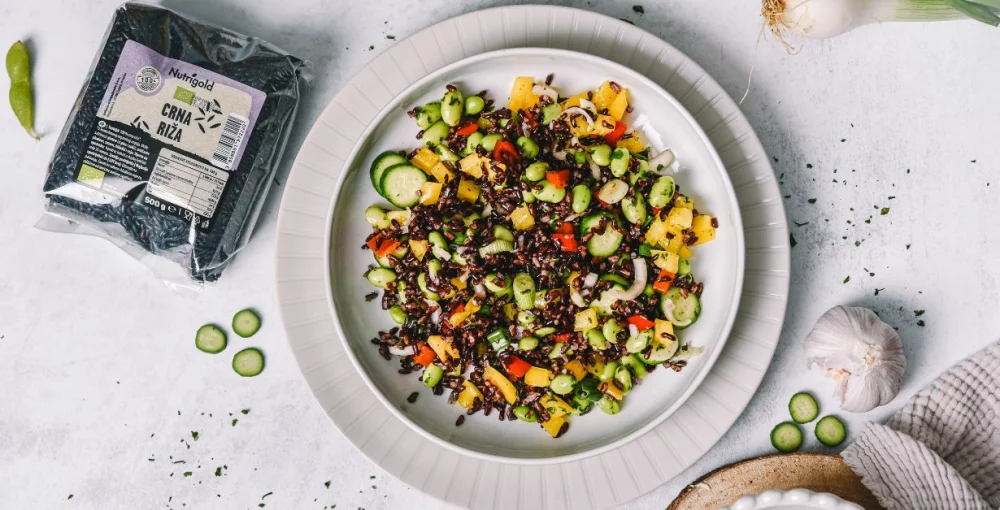 Schwarzer Reis Salat