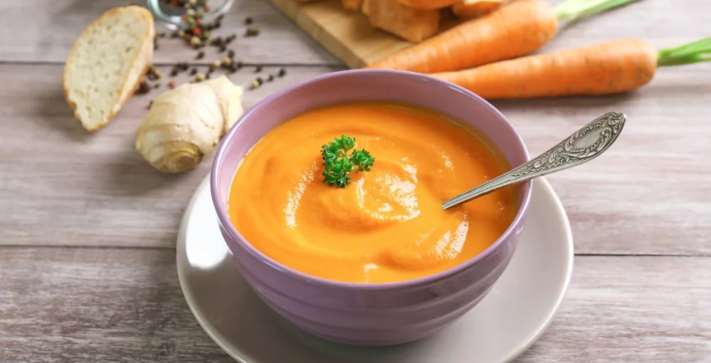 Cremige Karotten-Ingwer-Suppe